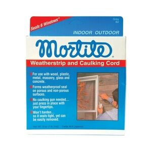 Mortite 19 Oz. X 90 Ft. Grey Weatherstrip and Caulking Cord B2 NEW